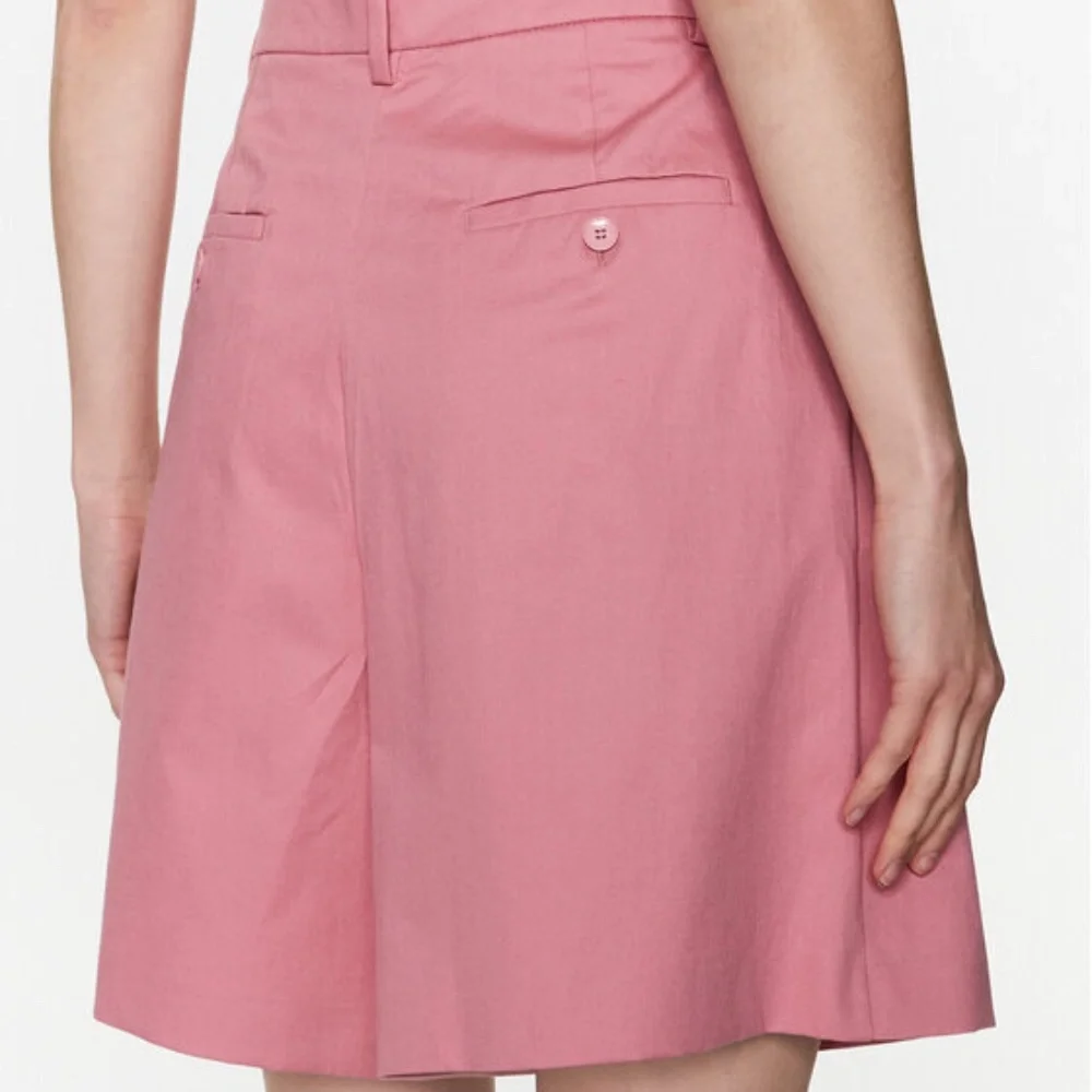 Max Mara Weekend Ecuba Linen Blend Bermuda Shorts in Rose SZ 16 NEW - Picture 2 of 4